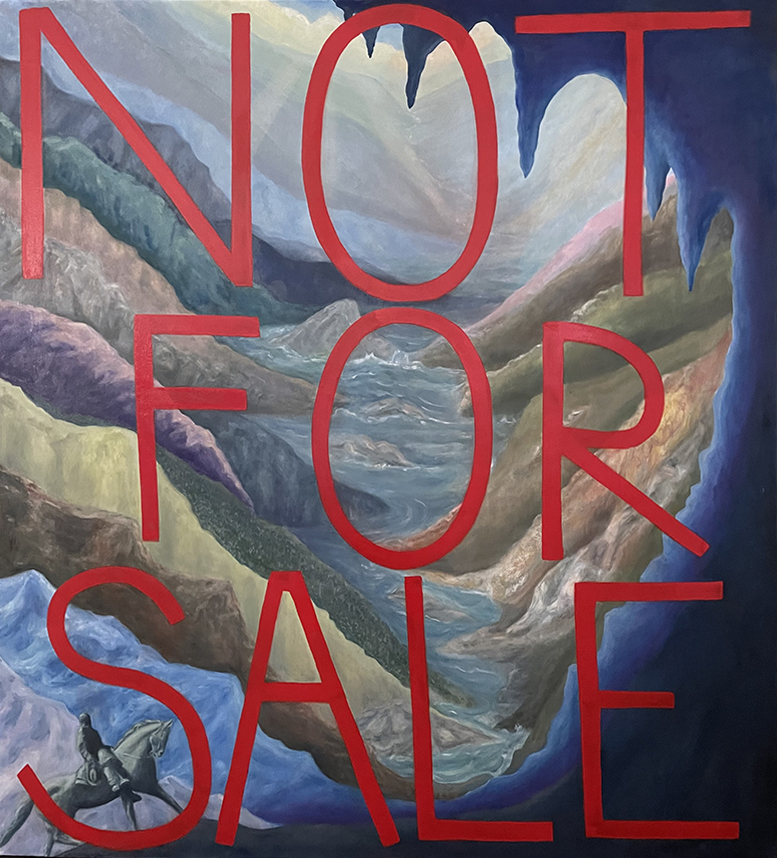 Not For Sale 68x62 by Lil Olive
