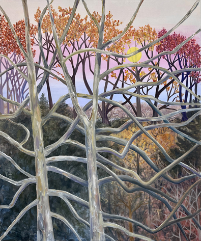 Sycamore Trees by Lil Olive 64x54in
