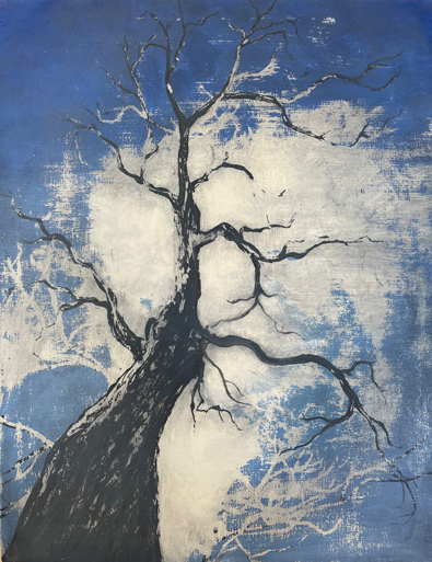 The Mourning Tree 28x22 By Lil Olive