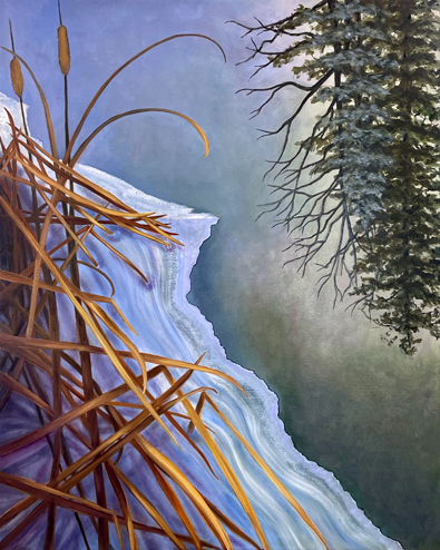 Winter Lake by Lil Olive