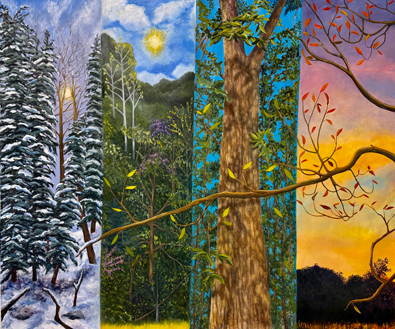 Four Seasons by Artist Lil Olive
